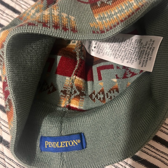Pendleton Tribal Pattern Knit Beanie - Picture 2 of 2